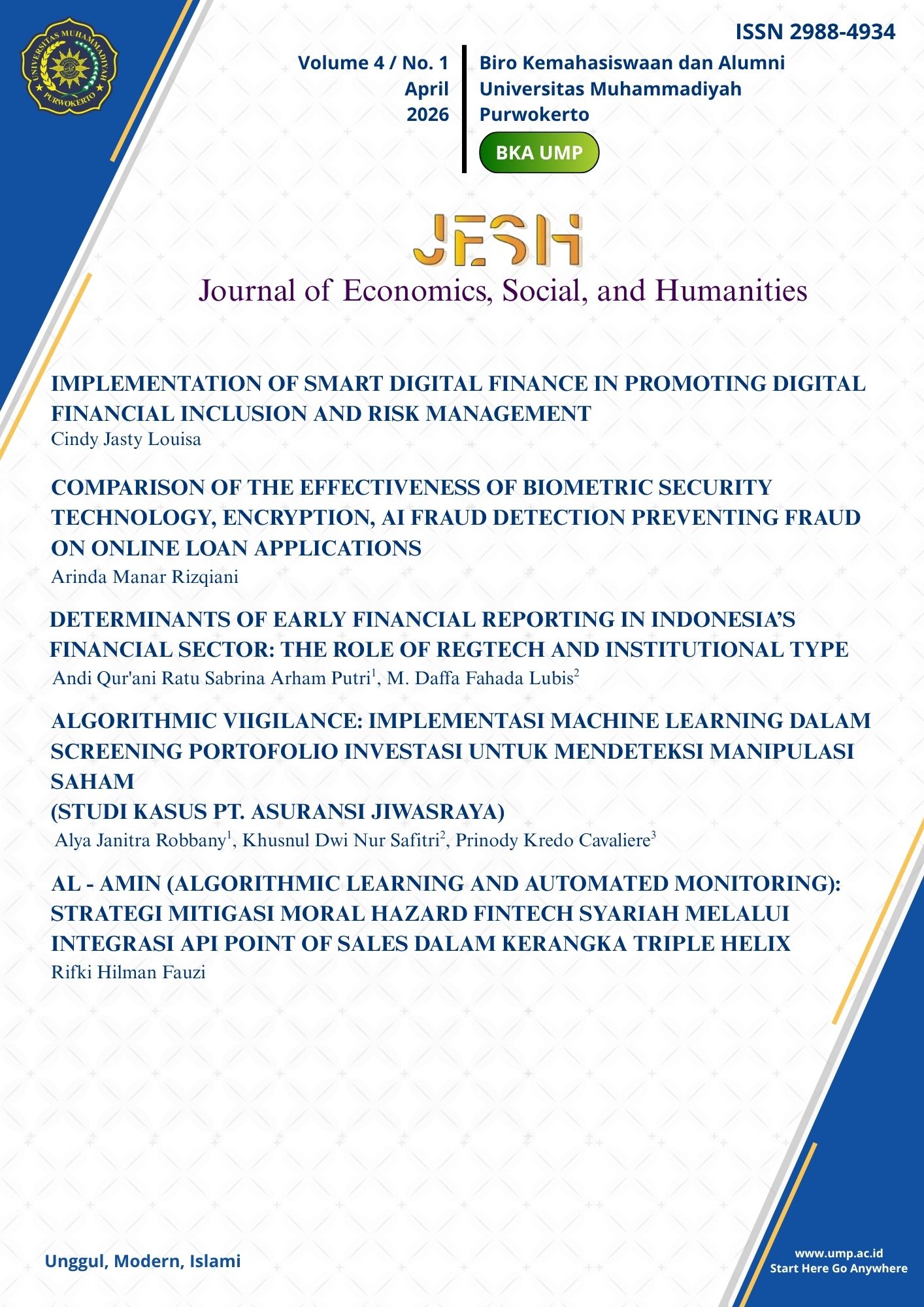 					View Vol. 4 No. 1 (2026): JESH: Journal of Economics, Social, and Humanities
				